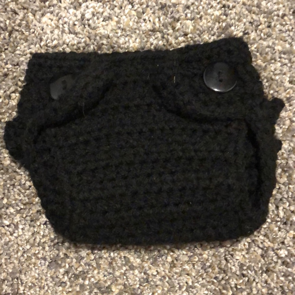Black baby diaper cover
